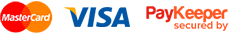 MasterCard, Visa, PayKeeper