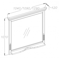 Зеркало Риспекто 95, цвет беленый бук