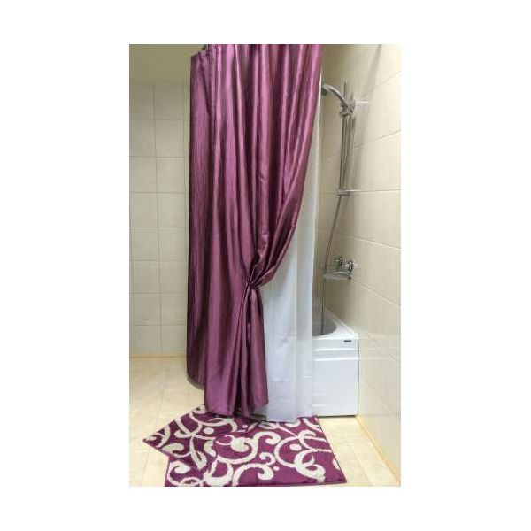 Штора для ванной (бордовый) Bath Plus WSV0224