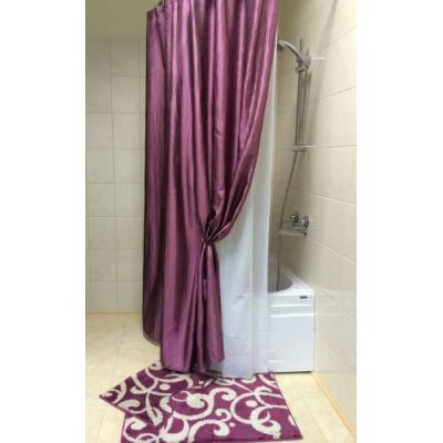 Штора для ванной (бордовый) Bath Plus WSV0224