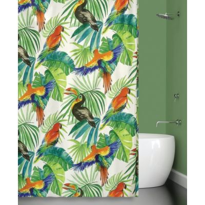 Штора для ванной Bath Plus ch-21255 Birds Jungle (Туканы)