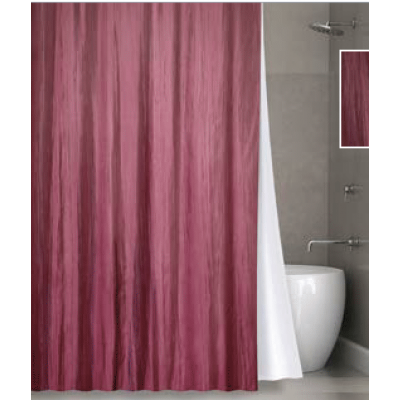 Штора для ванной Bath Plus NOWSV024 Органза (бордо)