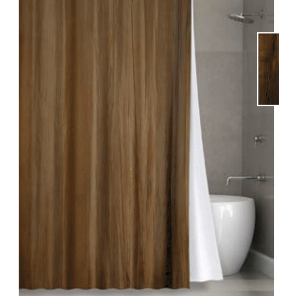 Штора для ванной Bath Plus NOWSV031 Органза (коричневая)