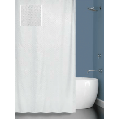 Шторы для ванной «Пузырьки» Bath Plus 033 белый